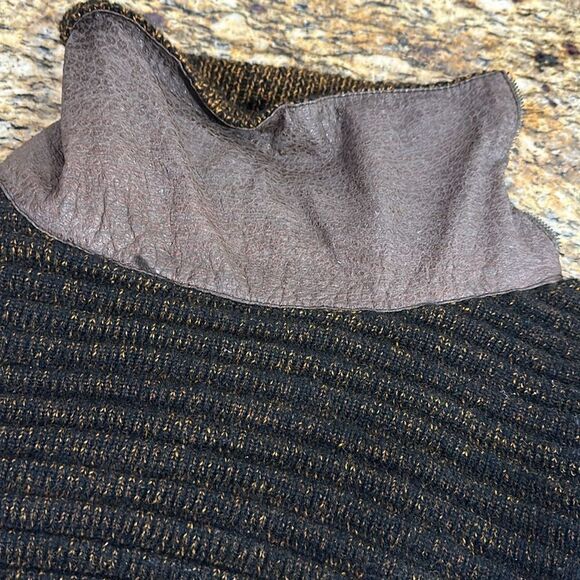 Gianfranco Lotti Wool Blend Ribbed Envelope Neck Sweater Size L - Picture 7 of 11